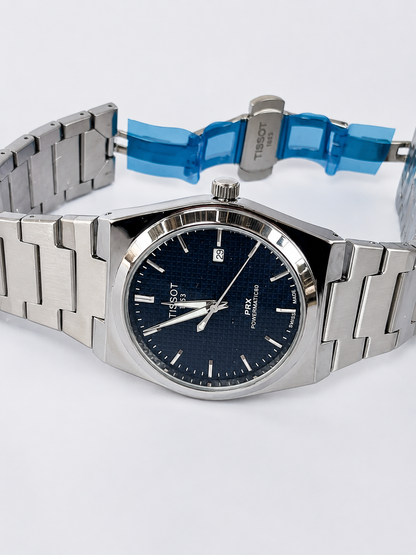 Tissot PRX Watch – Silver with Black Dial
