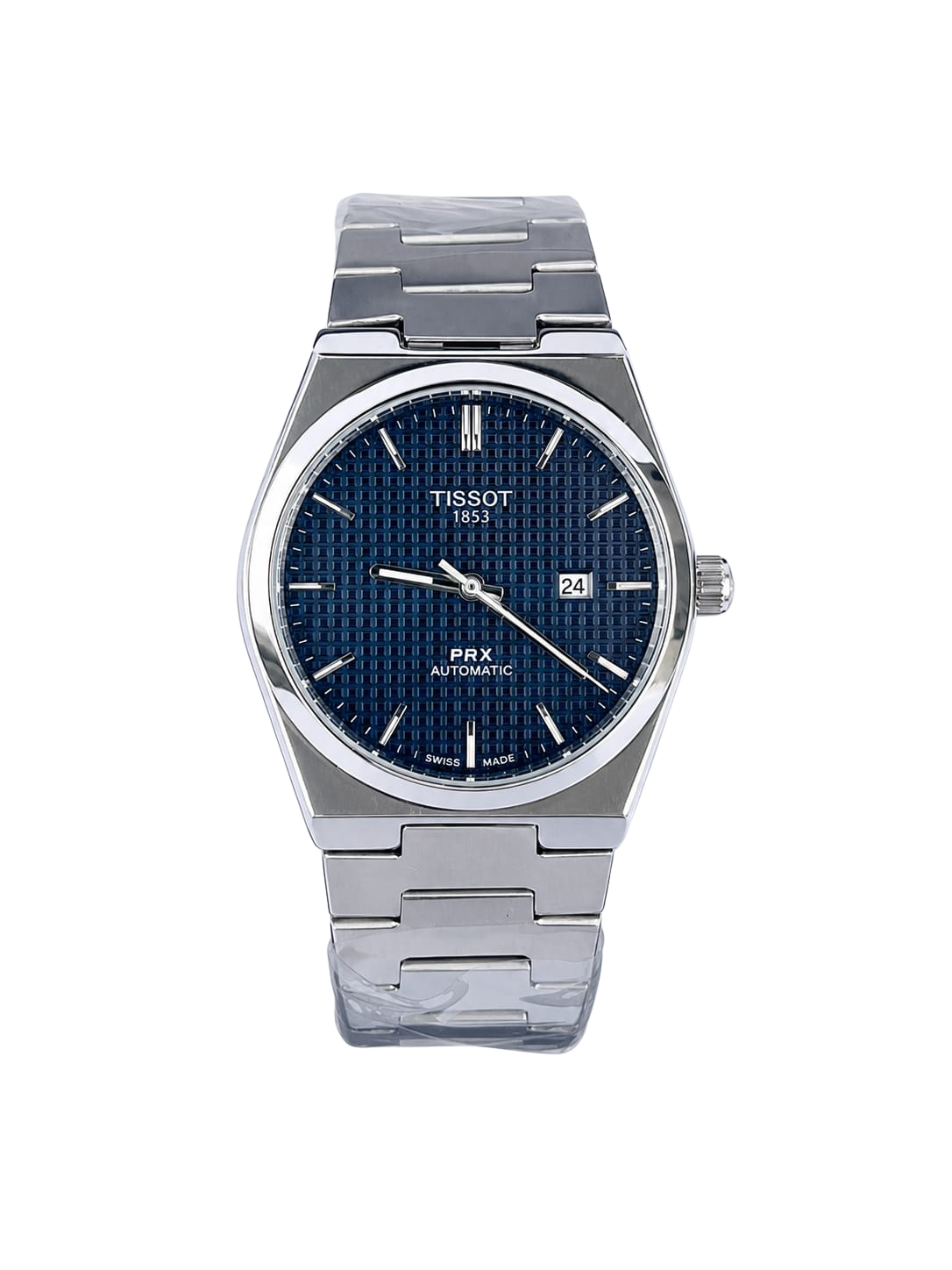 T-sot PRX Semi-Automatic – Silver with Blue Dial