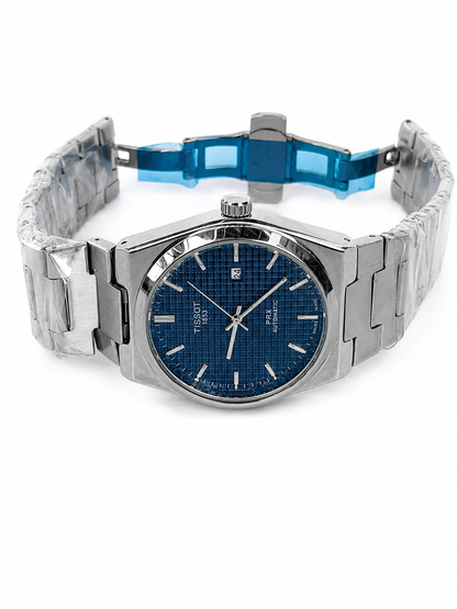 T-sot PRX Semi-Automatic – Silver with Blue Dial