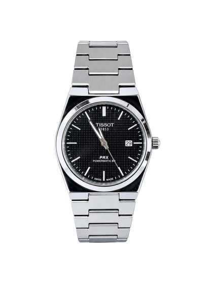 Tissot PRX Watch – Silver with Black Dial